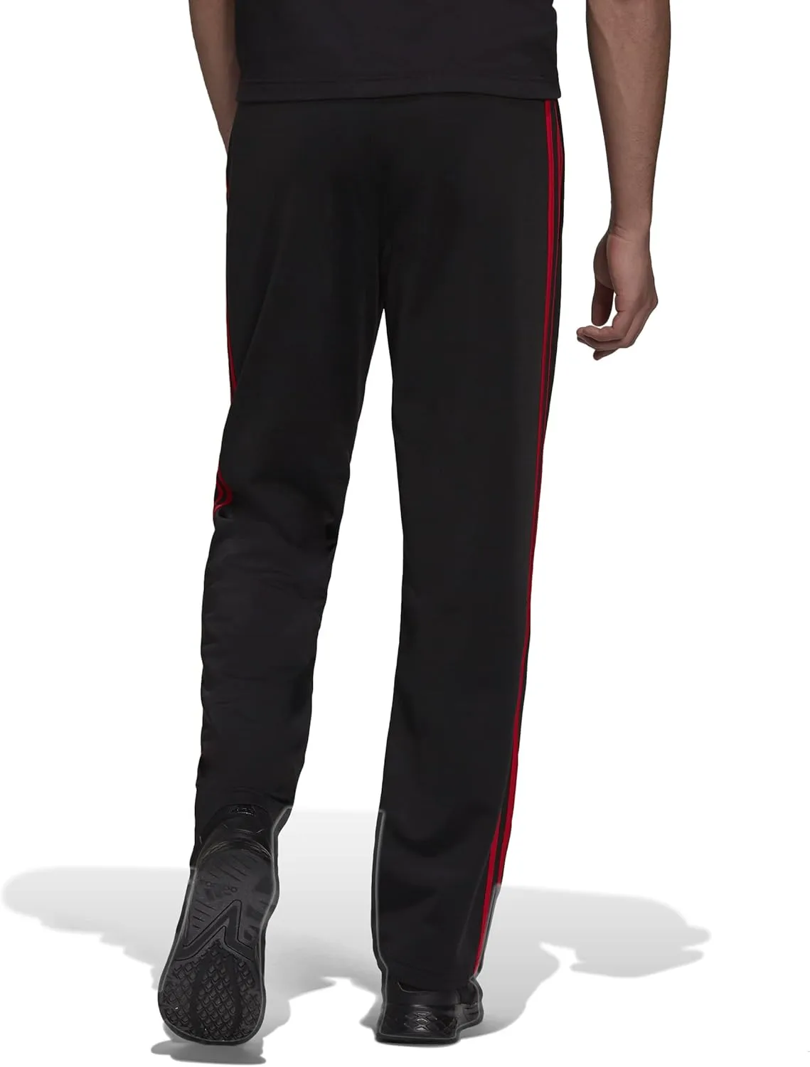 adidas Men's Essentials Warm-up Open Hem 3-stripes Tracksuit Bottoms