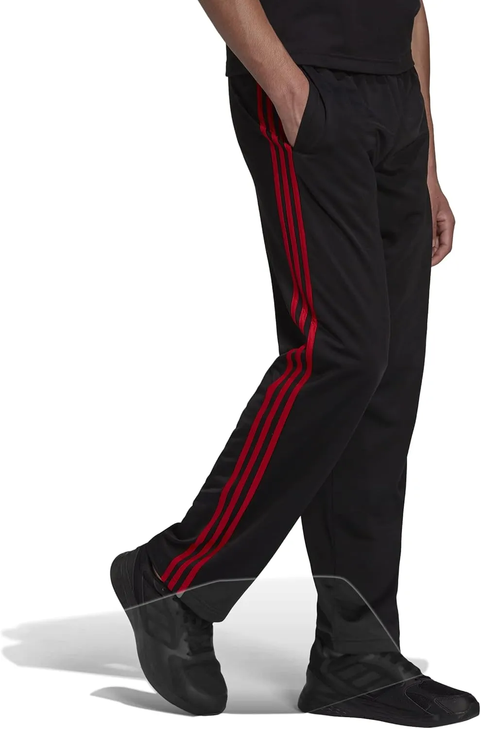 adidas Men's Essentials Warm-up Open Hem 3-stripes Tracksuit Bottoms