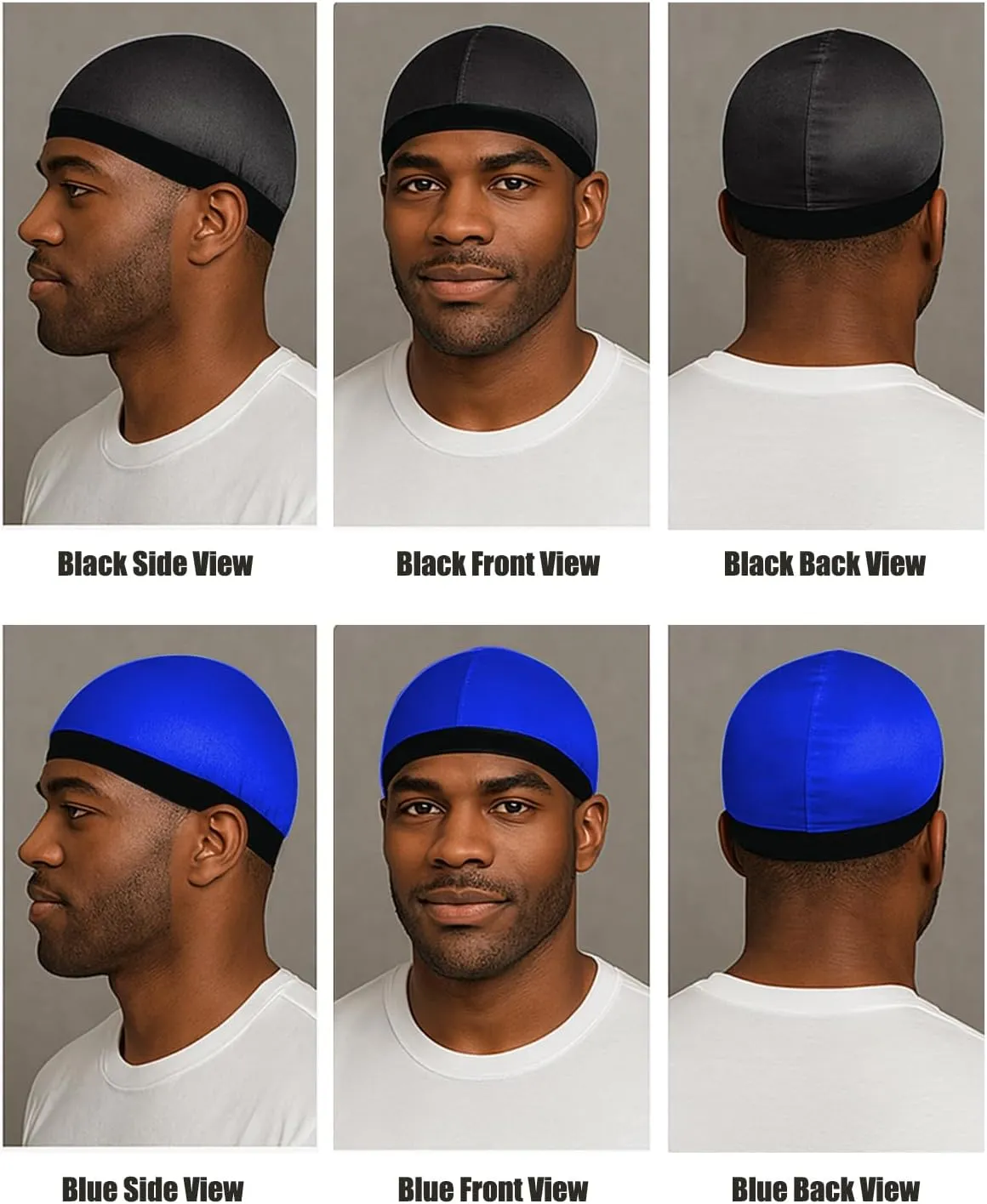 Premium Wave Caps for Men, Good Compression Cap Over Durag for 360, 540, 720 Waves