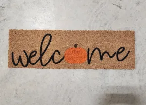 Sale - Skinny Size Welcome Pumpkin Doormat