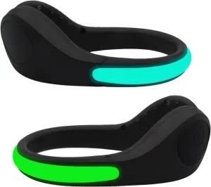 Shoe Clip Lights (2 Pack) Reflective Safety Night Running Gear for Runners Joggers Bikers Walkers, Color Changing RGB Strobe and Steady Color Flash Mode, Water Resistant and Bonus Screw Driver